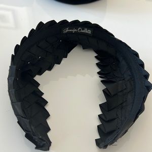 Jennifer Ouellette grosgrain pleated wide headband
